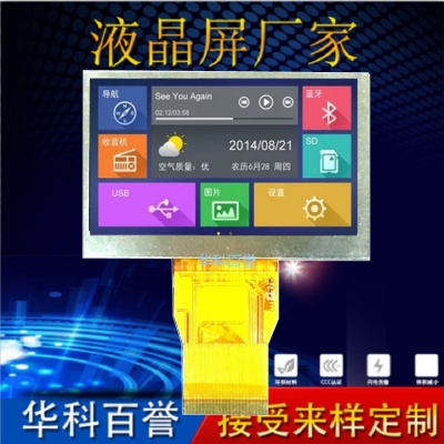3.5寸液晶顯示屏  800*480  RGB接口  可支持HDMI 